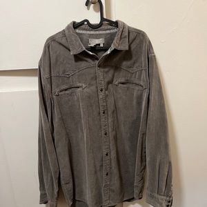 The Territory Ahead Grey Snap shirt